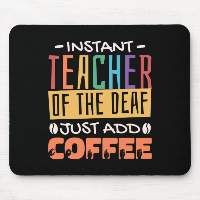 Mousepad Professor De Surdos Apenas Adicione Café (Frente)