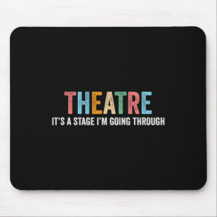 Mousepad Professor de Teatro Dramático Engraçado Palco Peça