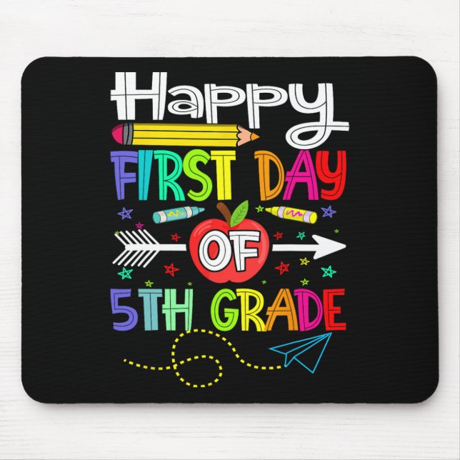 Mousepad Professor do 1º dia do 5 de volta à escola (Frente)