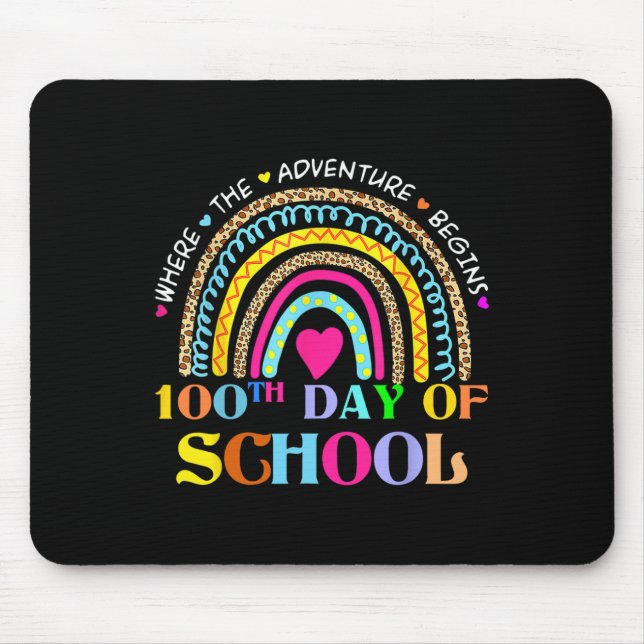Mousepad Professor Do Dia Da Escola - 100 Dias Mais Intelig (Frente)