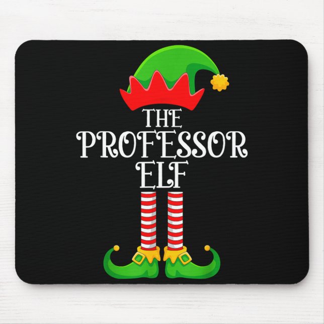 Mousepad Professor Elf Christmas Family Matching Funny Love (Frente)