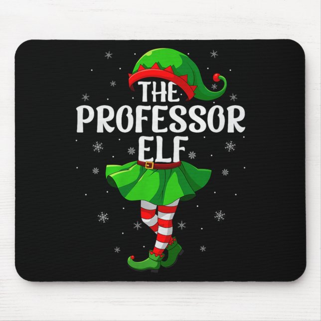 Mousepad Professor Elf Christmas Girls Women Elf Squad Xmas (Frente)