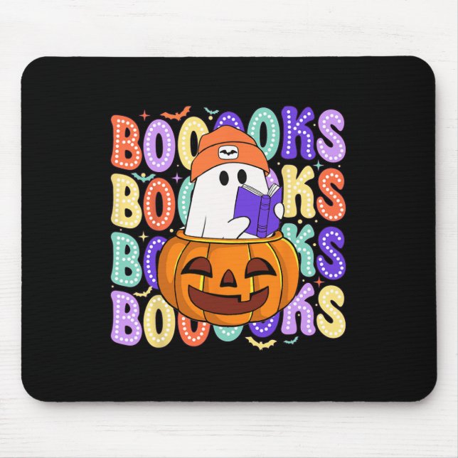 Mousepad Professor Fantasma Ghost Bibliotecário do Dia das  (Frente)