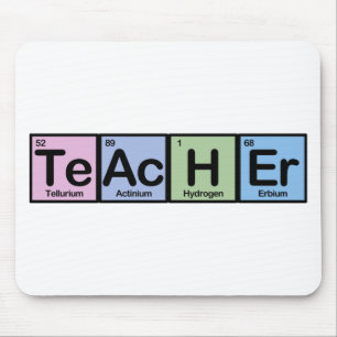 Mousepad Professor feito dos elementos