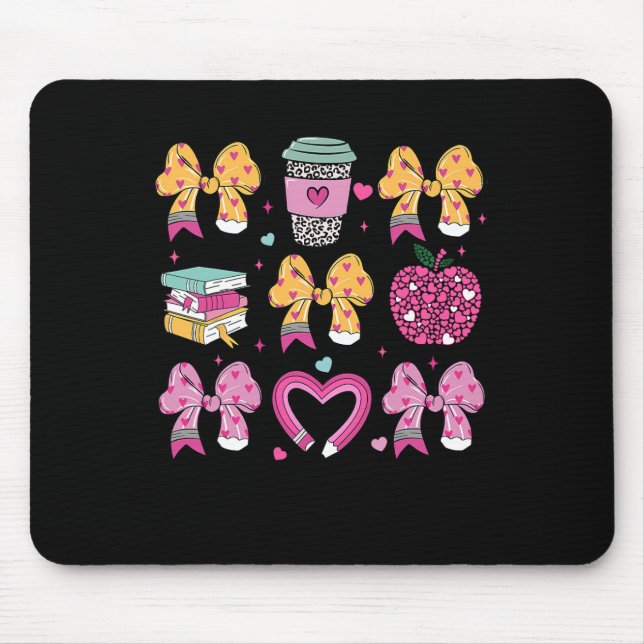 Mousepad Professor Feliz Dia dos Namorados Lápis Café Coque (Frente)