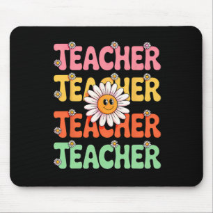 Mousepad Professor Groovy Flor de Margarida Fofo Retro Volt