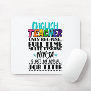Mousepad Professor Inglês Apenas Porque Multitarefa De Temp