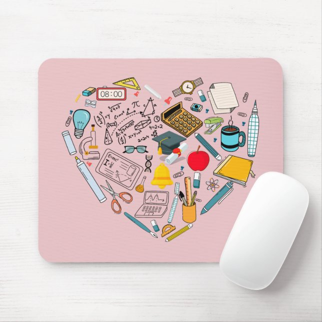 Mousepad Professor Instrutor Professor Tool Heart (Com mouse)