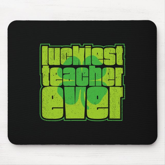 Mousepad Professor Mais Sortudo de Todos os Tempos Shamrock (Frente)