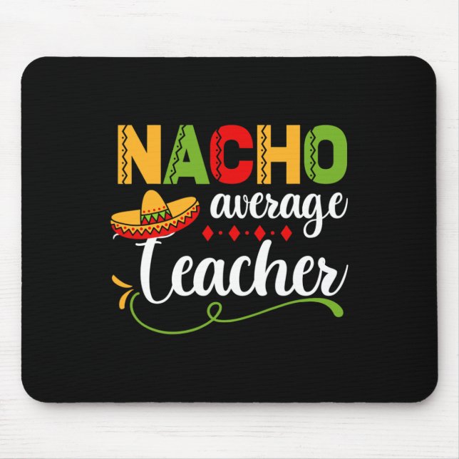 Mousepad Professor Nacho Médio Para Diversão De Volta às Au (Frente)