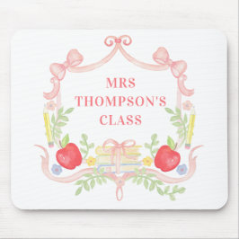 Mousepad Professor Personalizado | Crest De Sala De Aula