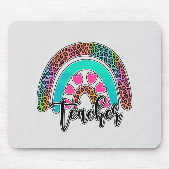 Mousepad Professor Rainbow - Impressão Colorida Leopardo (Frente)