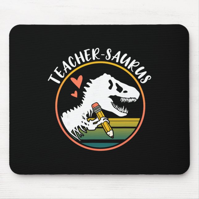 Mousepad Professor-sauro Design de Professor de Dinossauro  (Frente)
