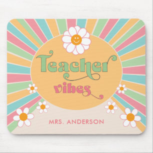 Mousepad Professor Vibes Colorido 70s Retro Sun