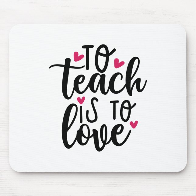Mousepad Professora Arte Para Ensinar É Amar (Frente)