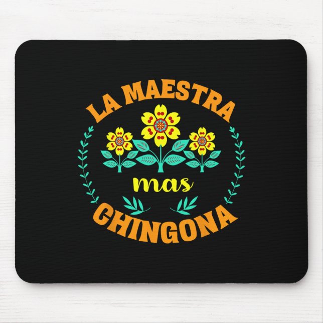 Mousepad Professora Bilíngue Volta às Aulas Professora de E (Frente)