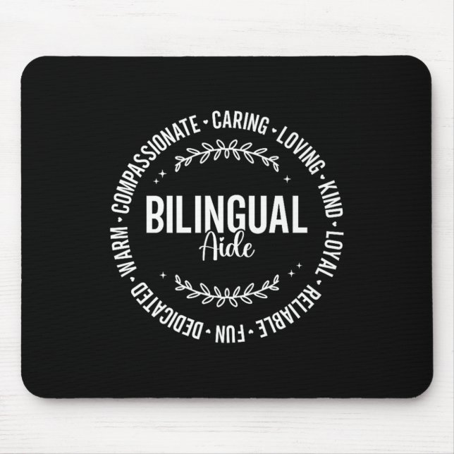 Mousepad Professora Da Equipe Bilíngue De Volta À Escola Pa (Frente)