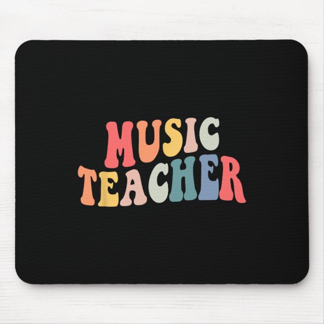 Mousepad Professora Da Equipe De Música Da Groovy De Volta  (Frente)