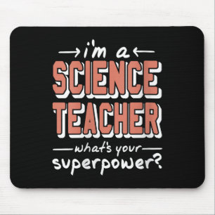 Mousepad Professora de ciências femininas Superwer Funny Ne