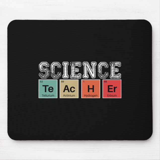Mousepad Professora De Ciências Mesas Periódicas De Volta A (Frente)