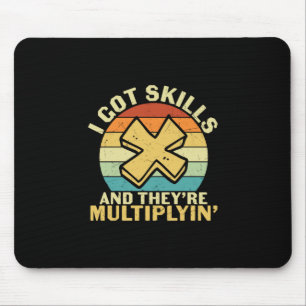 Mousepad Professora De Matemática Eu Tenho Habilidades