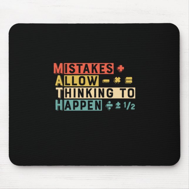 Mousepad Professora De Matemática Pensando Em Acontecer (Frente)