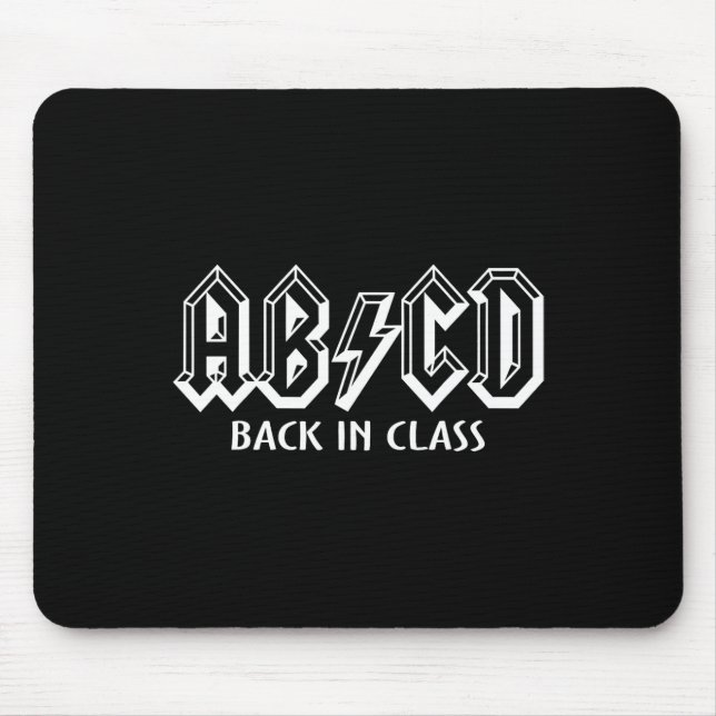 Mousepad Professora Divertida ABCD Volta A Ensinar Em Clas (Frente)