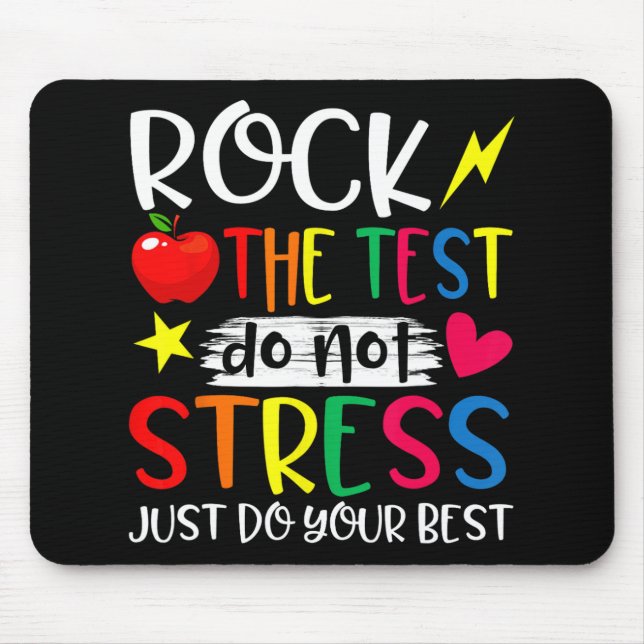 Mousepad Professora do Dia de Prova de Rock (Frente)