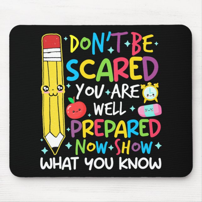 Mousepad Professora Do Dia Mostra O Que Você Sabe Testando  (Frente)