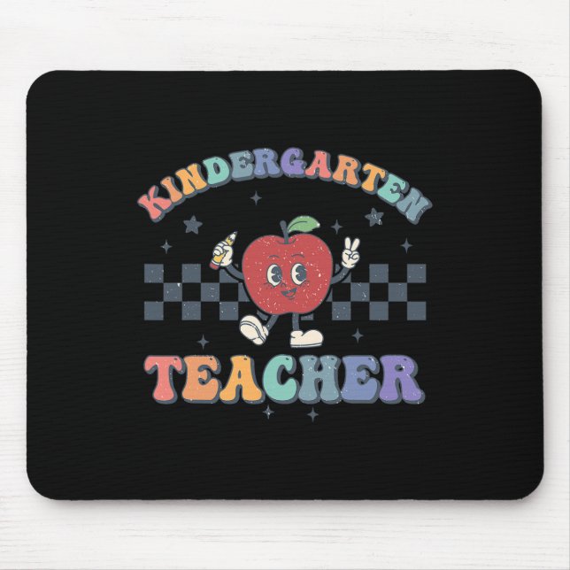 Mousepad Professora do infantário Groovy de volta à equipe  (Frente)