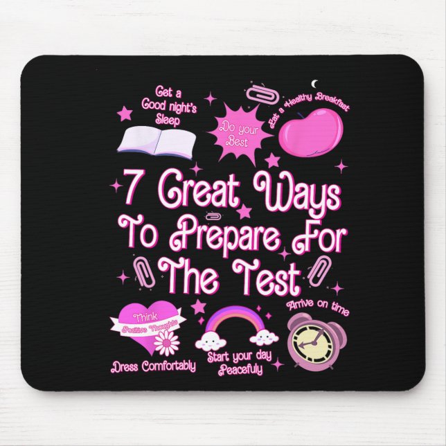 Mousepad Professora em Teste de Motivação Dia do Professor  (Frente)