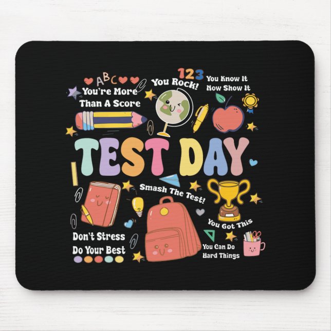 Mousepad Professora em Teste de Motivação Dia do Professor  (Frente)