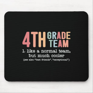 Mousepad Professora Equipe Do 4º Grau Como Equipe Normal, M