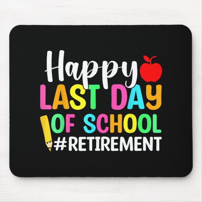 Mousepad Professora Feliz Dia Passado Da Reforma Escolar (Frente)