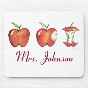 Mousepad Professora Personalizada Dotando Maçã Maçã Maçã Ma
