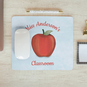 Mousepad Professora Personalizada Escola de Maçã Gota