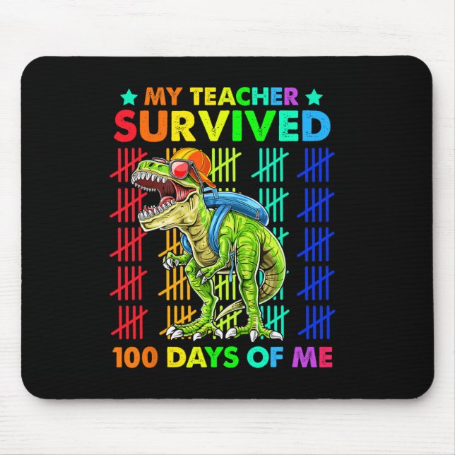 Mousepad Professora Sobreviveu A 100 Dias De Mim Dinossauro (Frente)