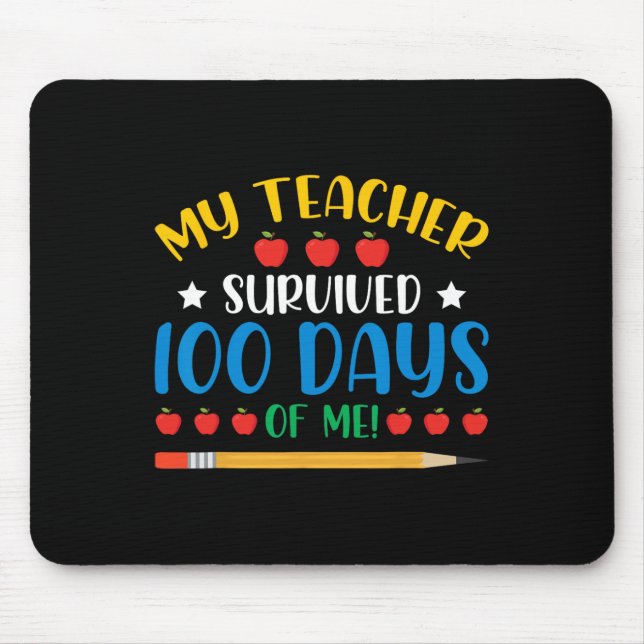 Mousepad Professora Sobreviveu A 100 Dias De Mim Divertido  (Frente)