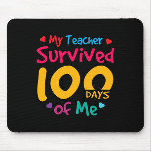 Mousepad Professora Sobreviveu A 100 Dias De Mim Feliz 100º