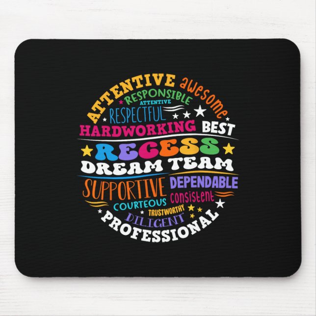 Mousepad Professores da Equipe dos Sonhos do Recreio Alunos (Frente)