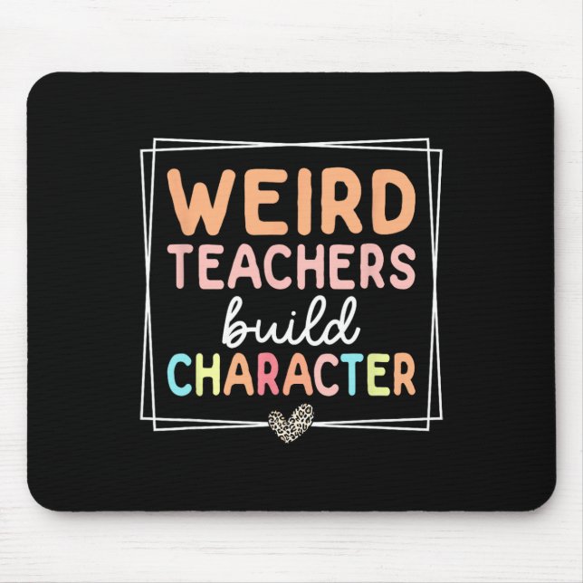Mousepad Professores Estranhos Constroem Caráter Leopardo R (Frente)