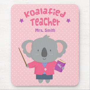 Mousepad Professorinha Feminina de Urso Koala Koalificado F