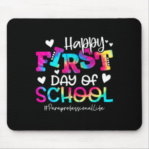 Mousepad Profissional de Apoio Tie Dye Feliz Primeiro Dia d