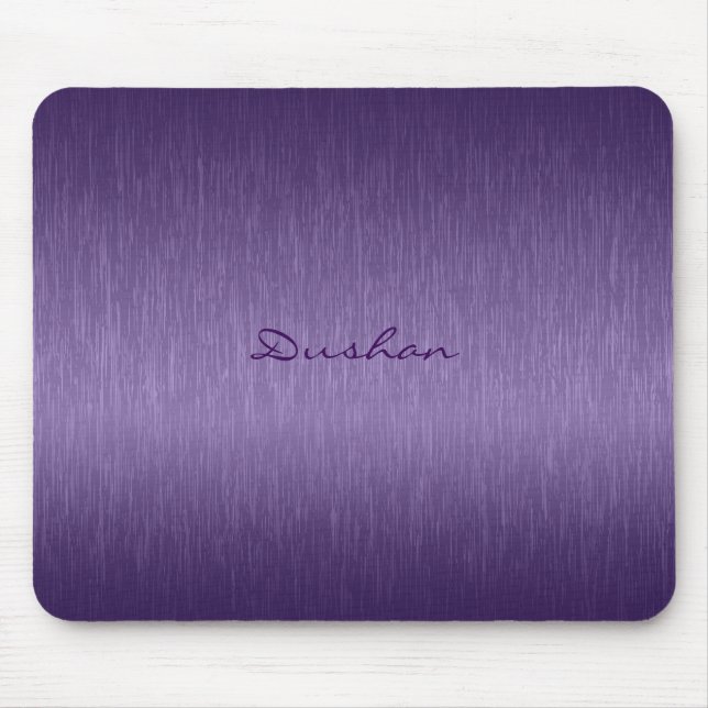 Mousepad Profundamente Design Metálico Roxo com aspecto de  (Frente)