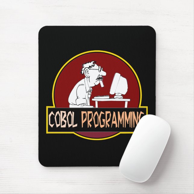 Mousepad Programador COBOL - Lenda da Codificação Antiga (Com mouse)