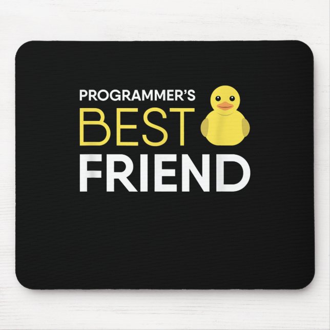 Mousepad Programadores de Depuração de Pato de Borracha Mel (Frente)