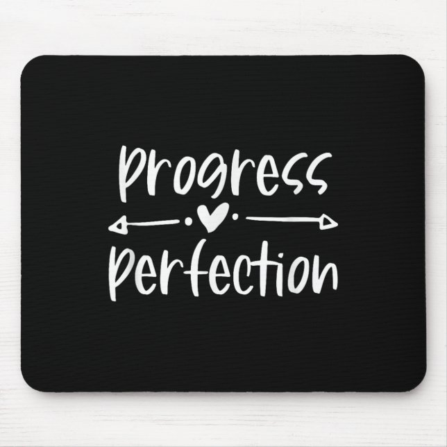Mousepad Progress Over Perfection Motivational  (Frente)