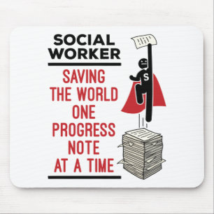 Mousepad Progresso Funcional do Trabalhador Social Nota Tra
