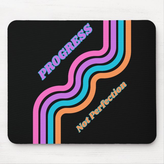 Mousepad Progresso Não Perfeição Da Vida Sober Do Mouse (Frente)