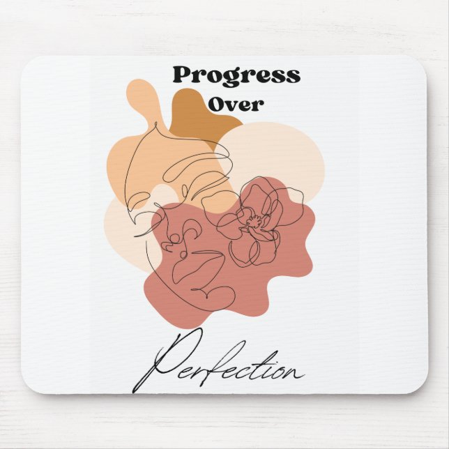 Mousepad Progresso Personalizado sobre a Perfeição (Frente)